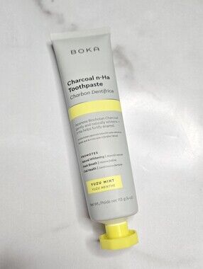 BOKA Nano-Hydroxyapatite Toothpaste Charcoal Yuzu Mint 4oz New & Sealed